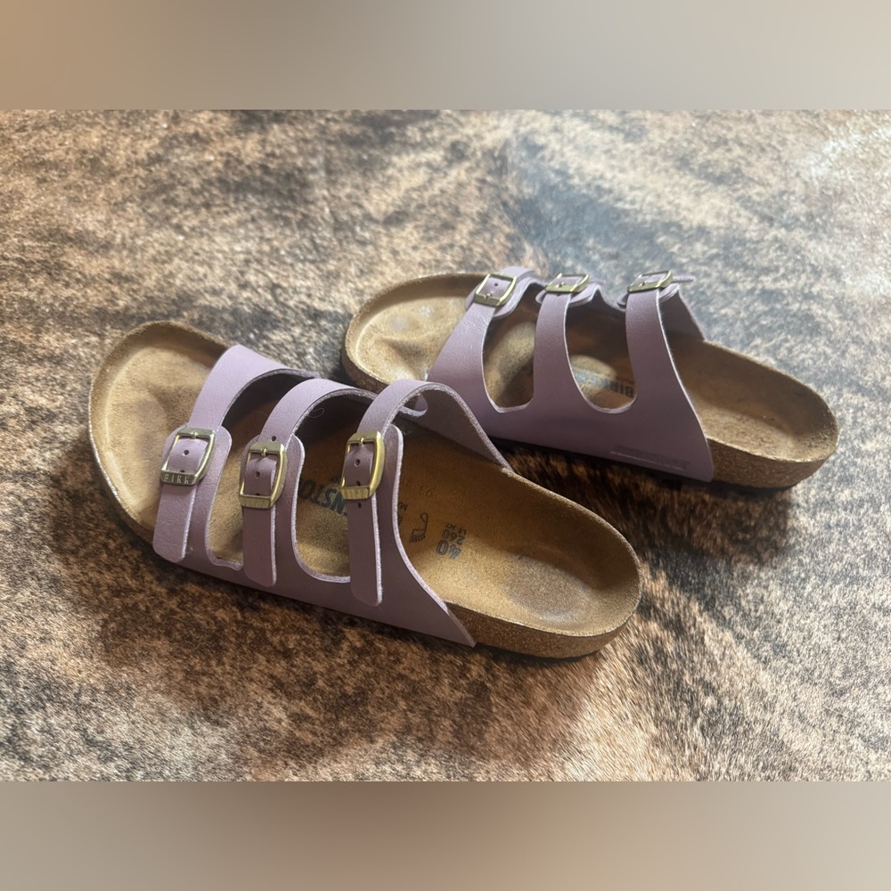 Birkenstock Lilac Florida Sandals - size 40 - Picture 2 of 5